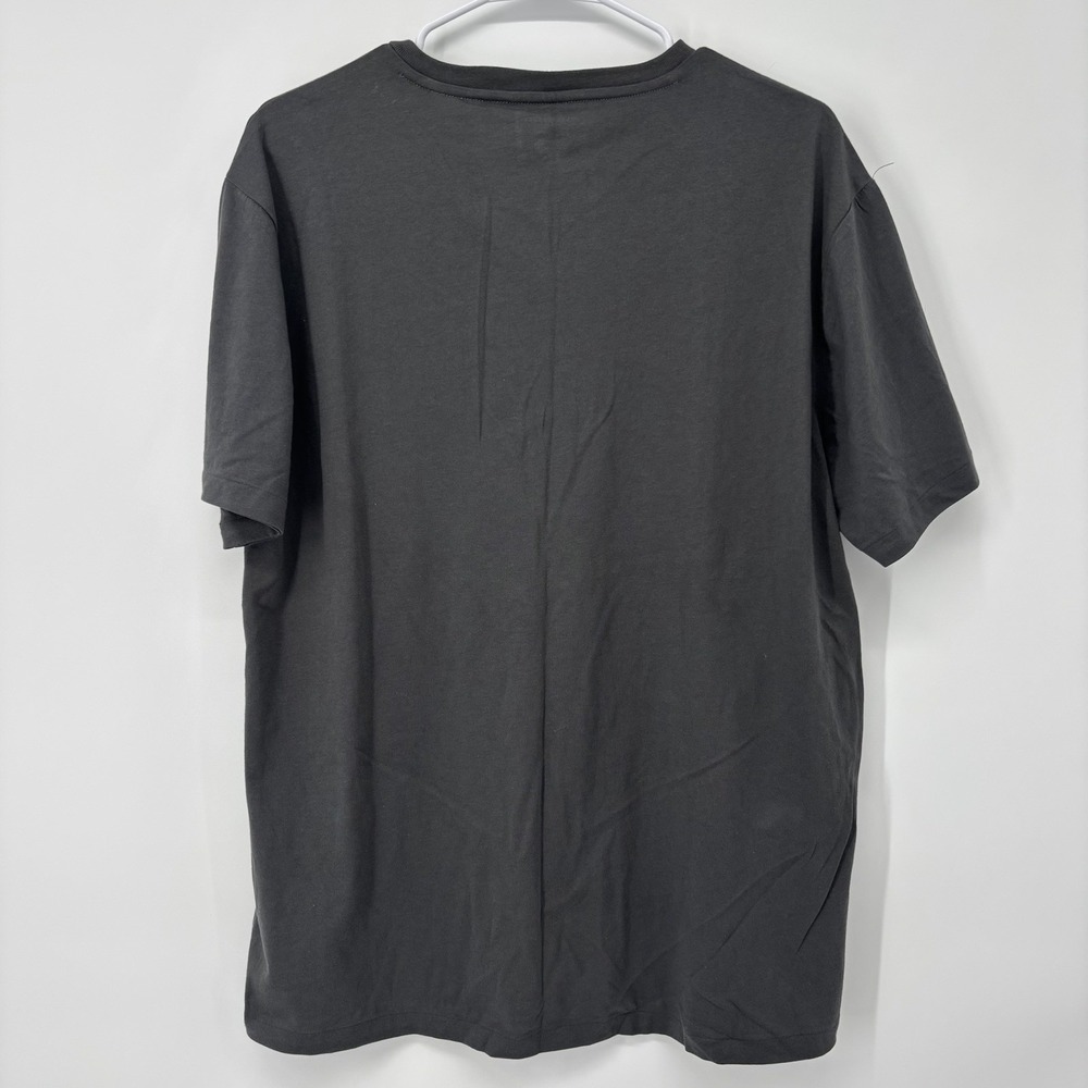 Polo Ralph Lauren Gray V Neck T Shirt Short Sleeve Men's Large Pony Logo - Picture 2 of 9